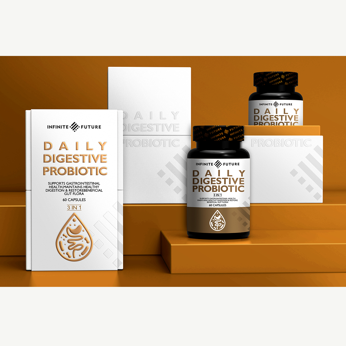 INFINITE FUTURE DAILY DIGESTIVE PROBIOTIC 60 CAPSULES