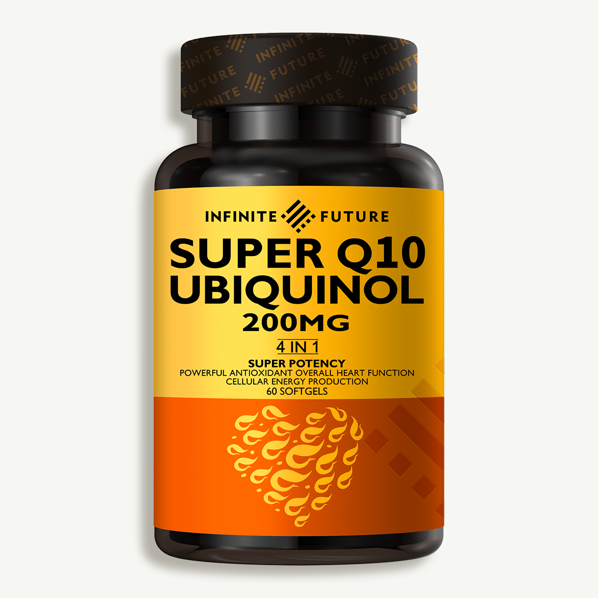 INFINITE FUTURE CO-Q10H2 UBIQUINOL 200MG 60 SOFTGELS