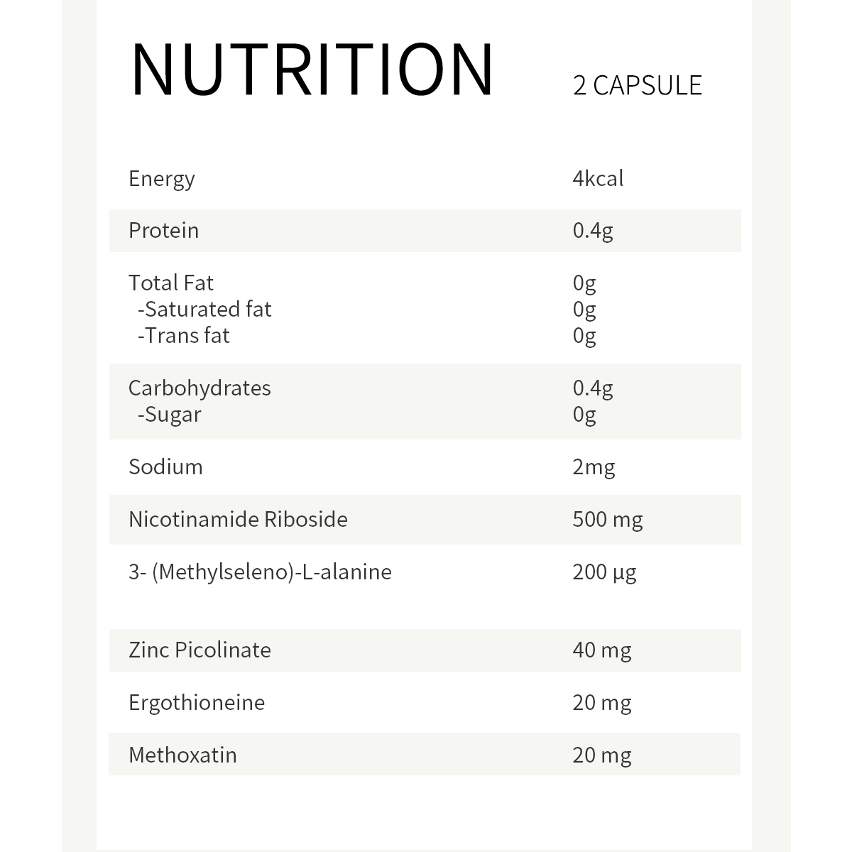 INFINITE FUTURE NAD＋ RESTORE 60 CAPSULES